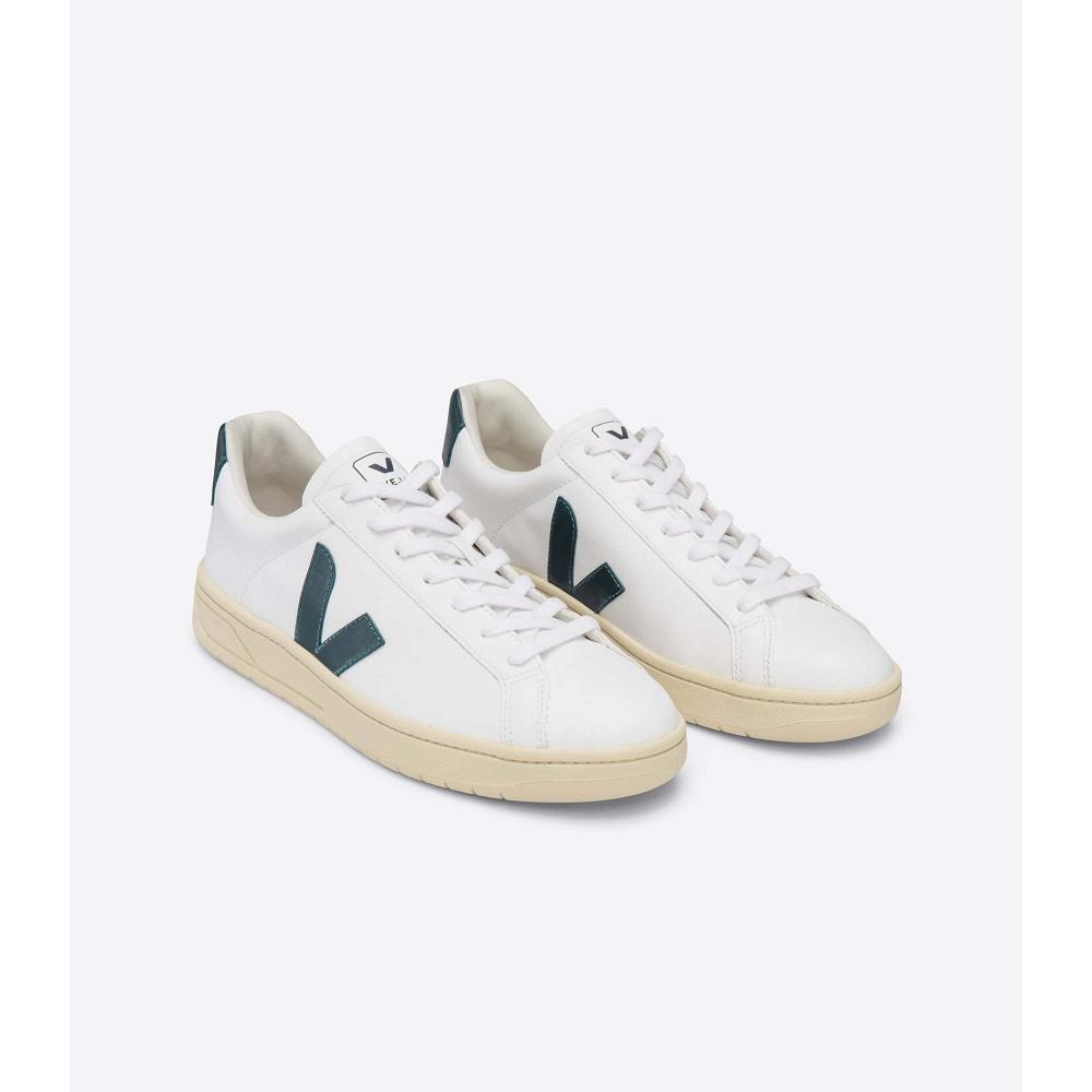 White/Blue Women's Veja URCA CWL Sneakers | AU 635WNB